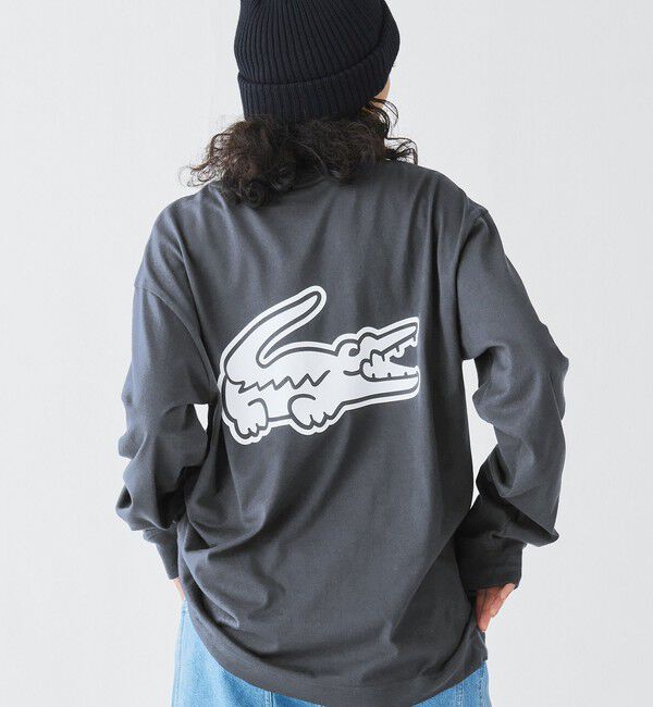 LACOSTE「【オンライン限定】LACOSTE オーバーサイズ バックプリント ロングスリーブTシャツ」|Tシャツ・カットソー|