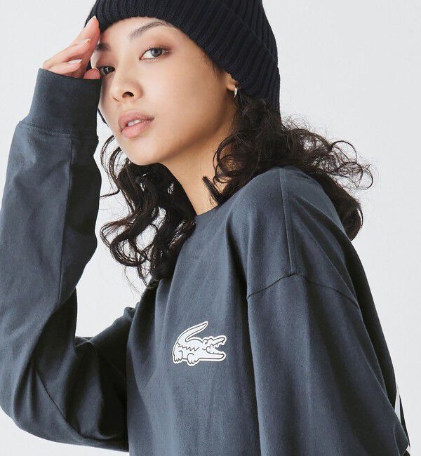 LACOSTE「【オンライン限定】LACOSTE オーバーサイズ バックプリント ロングスリーブTシャツ」|Tシャツ・カットソー|