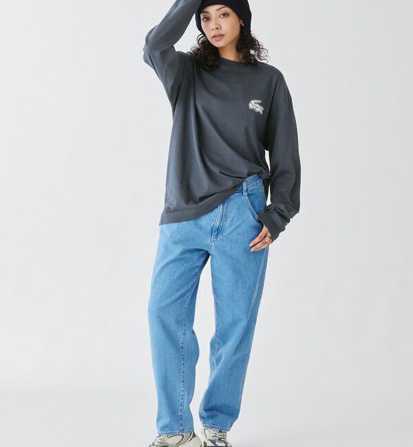 LACOSTE「【オンライン限定】LACOSTE オーバーサイズ バックプリント ロングスリーブTシャツ」|Tシャツ・カットソー|