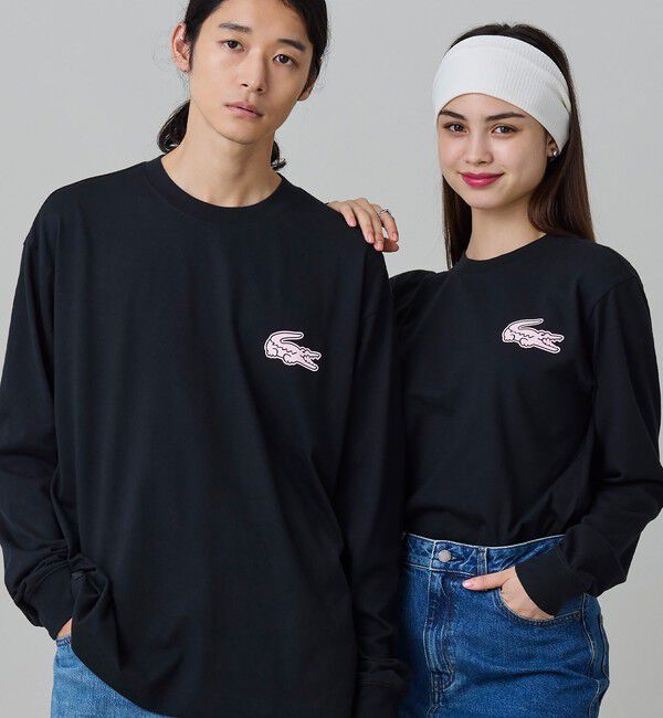 LACOSTE「【オンライン限定】LACOSTE オーバーサイズ バックプリント ロングスリーブTシャツ」|Tシャツ・カットソー|