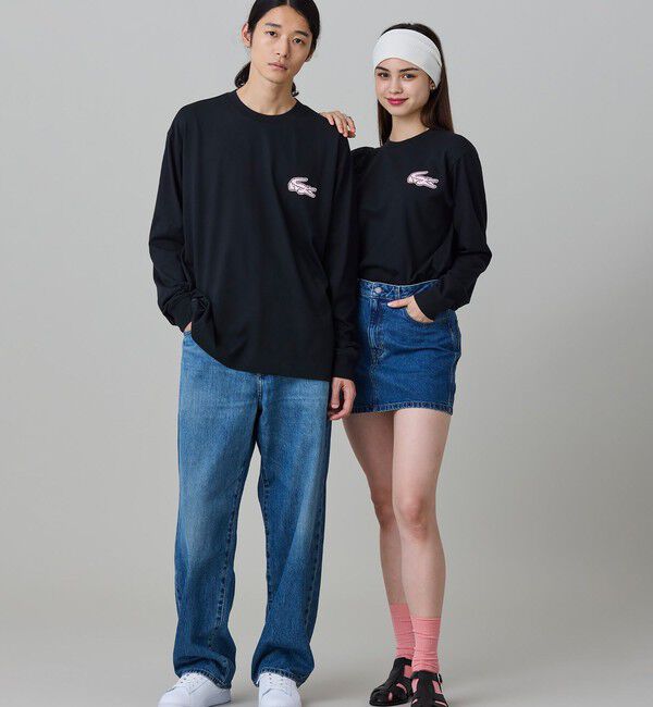LACOSTE「【オンライン限定】LACOSTE オーバーサイズ バックプリント ロングスリーブTシャツ」|Tシャツ・カットソー|