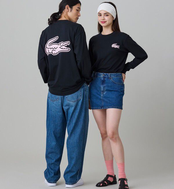 LACOSTE「【オンライン限定】LACOSTE オーバーサイズ バックプリント ロングスリーブTシャツ」|Tシャツ・カットソー|