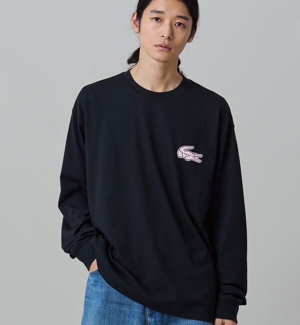 LACOSTE「【オンライン限定】LACOSTE オーバーサイズ バックプリント ロングスリーブTシャツ」|Tシャツ・カットソー|