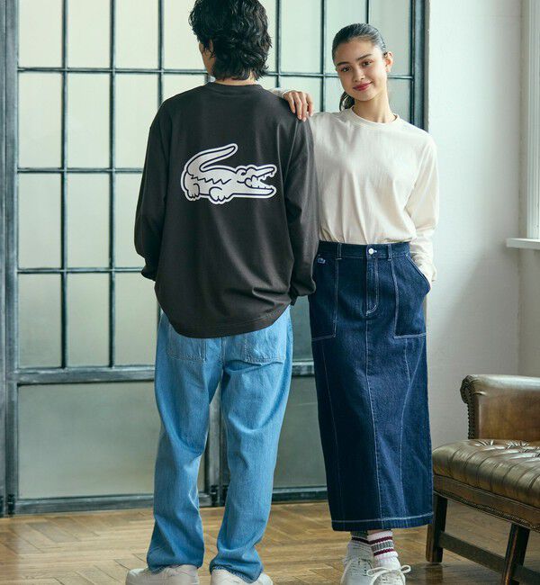 LACOSTE「【オンライン限定】LACOSTE オーバーサイズ バックプリント ロングスリーブTシャツ」|Tシャツ・カットソー|