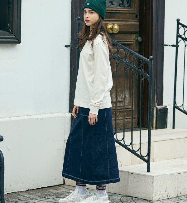 LACOSTE「【オンライン限定】LACOSTE オーバーサイズ バックプリント ロングスリーブTシャツ」|Tシャツ・カットソー|