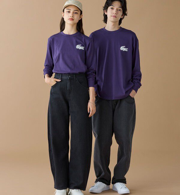 LACOSTE「【オンライン限定】LACOSTE オーバーサイズ バックプリント ロングスリーブTシャツ」|Tシャツ・カットソー|