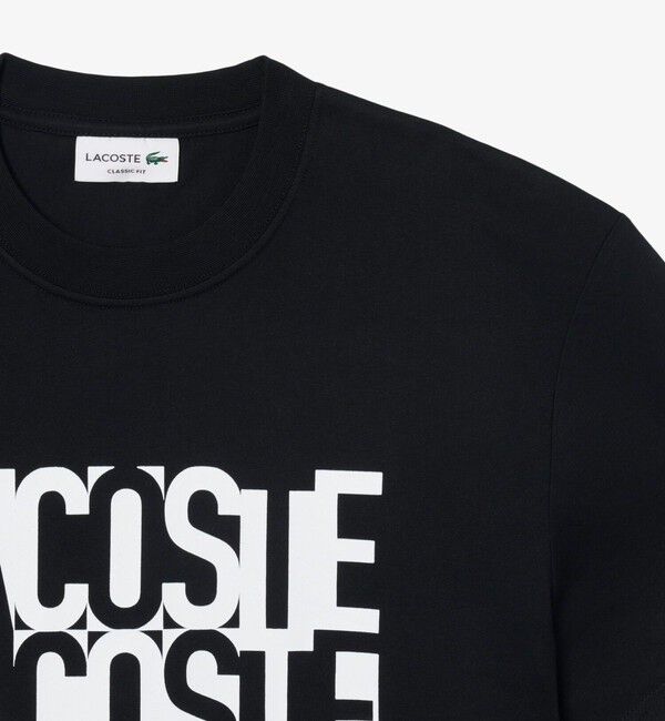 LACOSTE「リピートロゴプリントコットンTシャツ」|Tシャツ・カットソー|