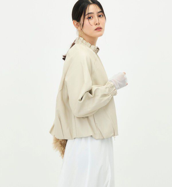 NOLLEY'S「【MARILYN MOON/マリリーンムーン】soft eco-leather blouson別注」|ブルゾン・スタジャン|