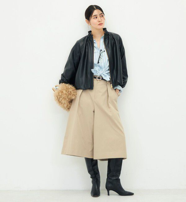 NOLLEY'S「【MARILYN MOON/マリリーンムーン】soft eco-leather blouson別注」|ブルゾン・スタジャン|