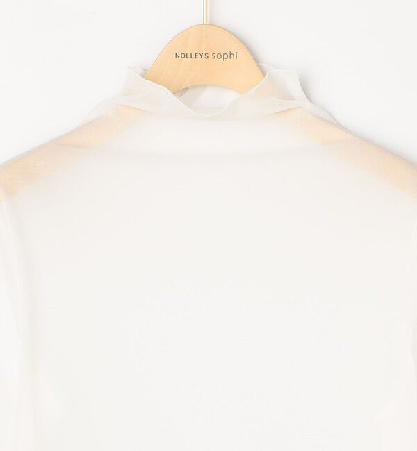 NOLLEY'S sophi「ウォッシャブルシアーオーガンジータートルネック」|Tシャツ・カットソー|