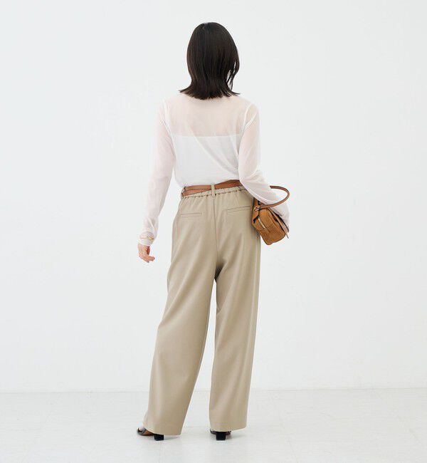 NOLLEY'S sophi「ウォッシャブルシアーオーガンジータートルネック」|Tシャツ・カットソー|
