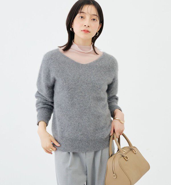 NOLLEY'S sophi「ウォッシャブルシアーオーガンジータートルネック」|Tシャツ・カットソー|ベビーピンク