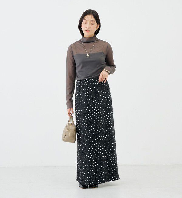 NOLLEY'S sophi「ウォッシャブルシアーオーガンジータートルネック」|Tシャツ・カットソー|