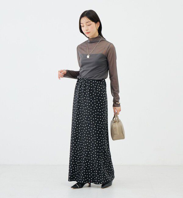 NOLLEY'S sophi「ウォッシャブルシアーオーガンジータートルネック」|Tシャツ・カットソー|