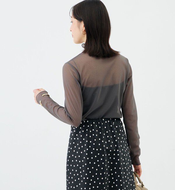 NOLLEY'S sophi「ウォッシャブルシアーオーガンジータートルネック」|Tシャツ・カットソー|