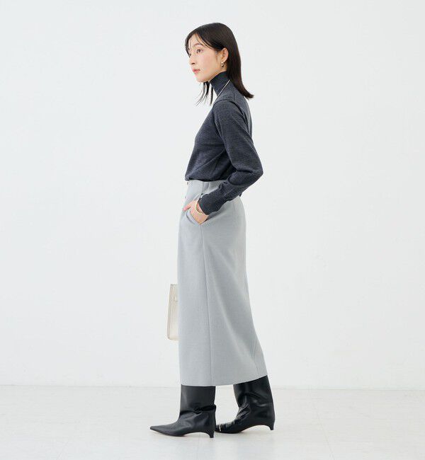 NOLLEY'S sophi「《セットアップ対応》《吸湿発熱》ウォッシャブルウーレット釦タイトスカート」|タイト|