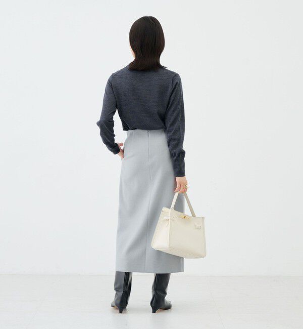 NOLLEY'S sophi「《セットアップ対応》《吸湿発熱》ウォッシャブルウーレット釦タイトスカート」|タイト|