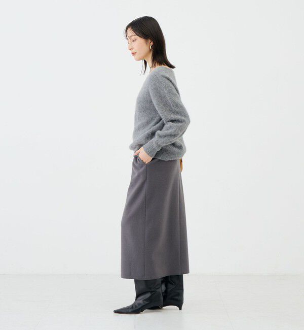 NOLLEY'S sophi「《セットアップ対応》《吸湿発熱》ウォッシャブルウーレット釦タイトスカート」|タイト|