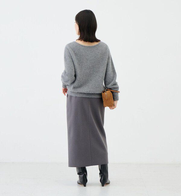 NOLLEY'S sophi「《セットアップ対応》《吸湿発熱》ウォッシャブルウーレット釦タイトスカート」|タイト|