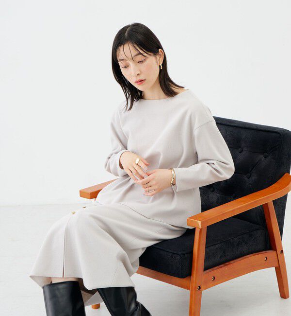 NOLLEY'S sophi「《セットアップ対応》《吸湿発熱》ウォッシャブルウーレット釦タイトスカート」|タイト|