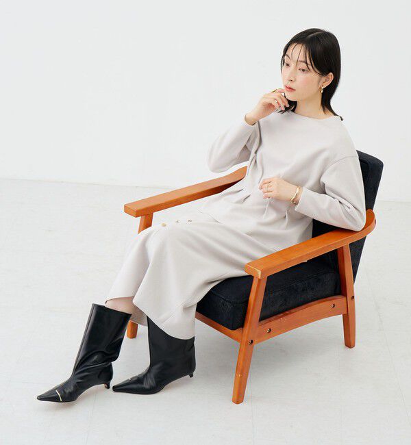 NOLLEY'S sophi「《セットアップ対応》《吸湿発熱》ウォッシャブルウーレット釦タイトスカート」|タイト|