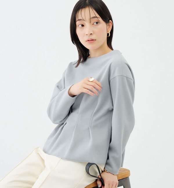 NOLLEY'S sophi「《セットアップ対応》《吸湿発熱》ウォッシャブルウーレットウエストタックプルオーバー」|Tシャツ・カットソー|