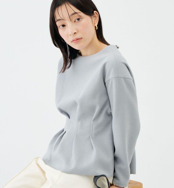 NOLLEY'S sophi「《セットアップ対応》《吸湿発熱》ウォッシャブルウーレットウエストタックプルオーバー」|Tシャツ・カットソー|