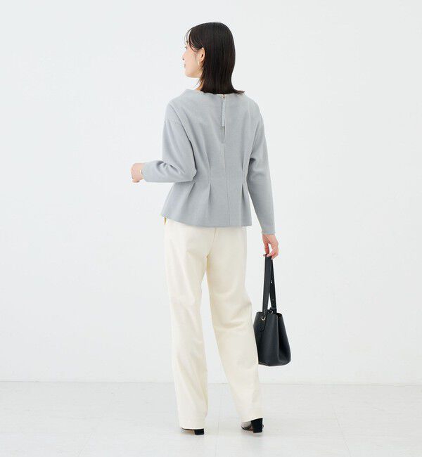 NOLLEY'S sophi「《セットアップ対応》《吸湿発熱》ウォッシャブルウーレットウエストタックプルオーバー」|Tシャツ・カットソー|