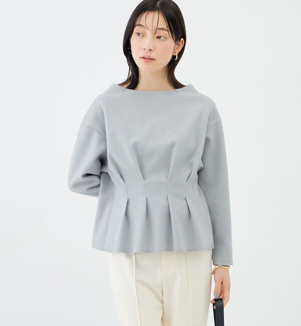 NOLLEY'S sophi「《セットアップ対応》《吸湿発熱》ウォッシャブルウーレットウエストタックプルオーバー」|Tシャツ・カットソー|