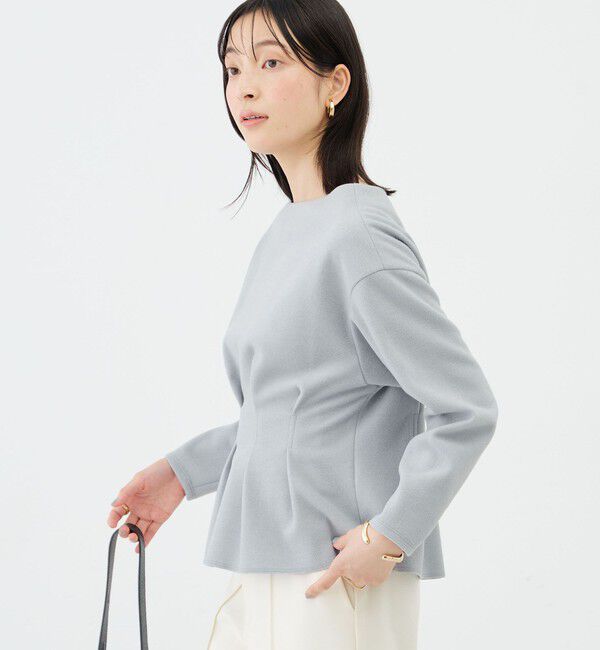 NOLLEY'S sophi「《セットアップ対応》《吸湿発熱》ウォッシャブルウーレットウエストタックプルオーバー」|Tシャツ・カットソー|