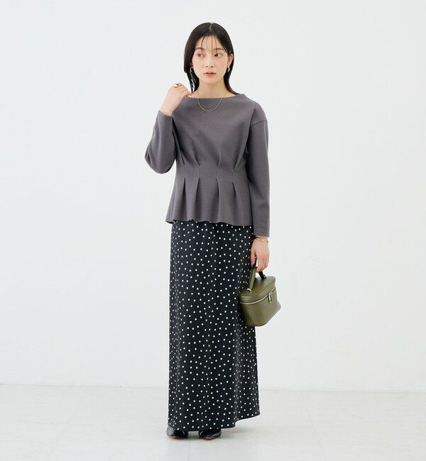 NOLLEY'S sophi「《セットアップ対応》《吸湿発熱》ウォッシャブルウーレットウエストタックプルオーバー」|Tシャツ・カットソー|
