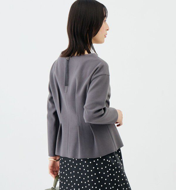 NOLLEY'S sophi「《セットアップ対応》《吸湿発熱》ウォッシャブルウーレットウエストタックプルオーバー」|Tシャツ・カットソー|