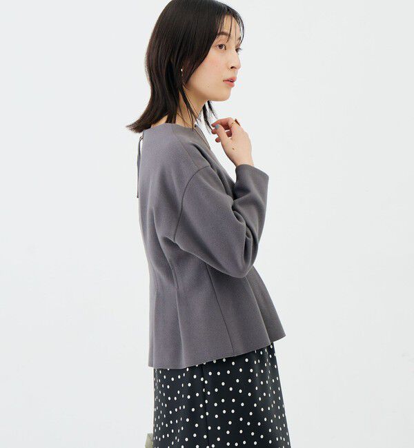 NOLLEY'S sophi「《セットアップ対応》《吸湿発熱》ウォッシャブルウーレットウエストタックプルオーバー」|Tシャツ・カットソー|