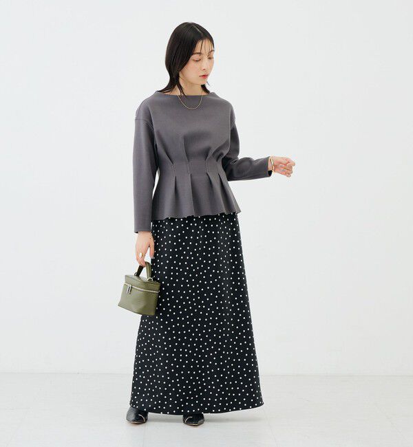 NOLLEY'S sophi「《セットアップ対応》《吸湿発熱》ウォッシャブルウーレットウエストタックプルオーバー」|Tシャツ・カットソー|