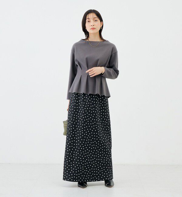 NOLLEY'S sophi「《セットアップ対応》《吸湿発熱》ウォッシャブルウーレットウエストタックプルオーバー」|Tシャツ・カットソー|