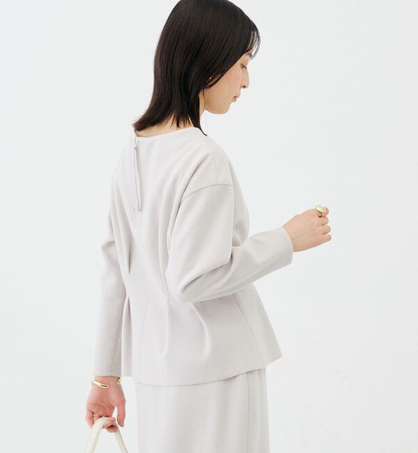 NOLLEY'S sophi「《セットアップ対応》《吸湿発熱》ウォッシャブルウーレットウエストタックプルオーバー」|Tシャツ・カットソー|