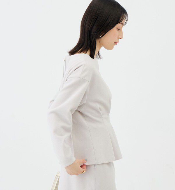 NOLLEY'S sophi「《セットアップ対応》《吸湿発熱》ウォッシャブルウーレットウエストタックプルオーバー」|Tシャツ・カットソー|