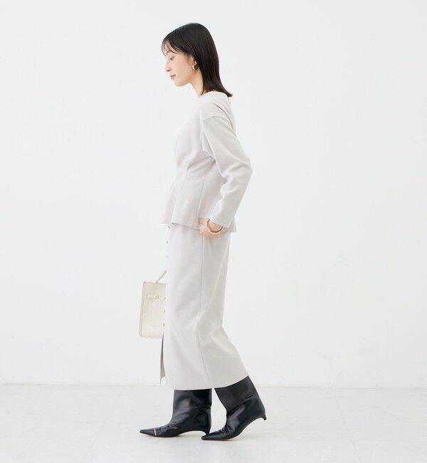 NOLLEY'S sophi「《セットアップ対応》《吸湿発熱》ウォッシャブルウーレットウエストタックプルオーバー」|Tシャツ・カットソー|