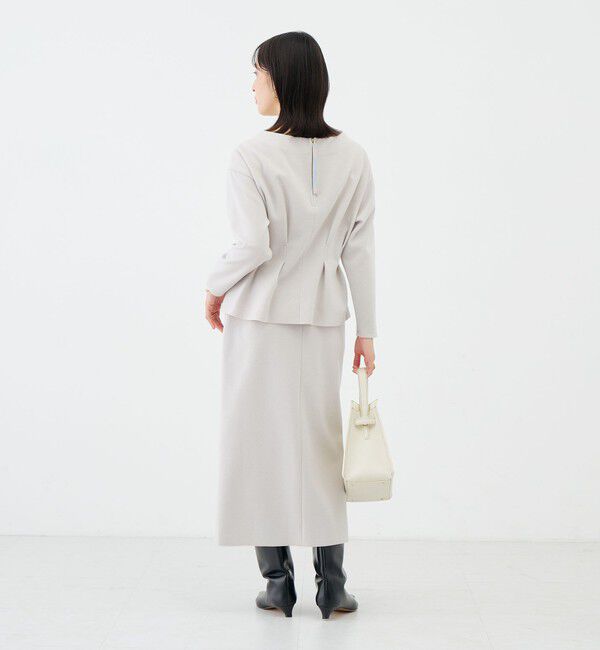 NOLLEY'S sophi「《セットアップ対応》《吸湿発熱》ウォッシャブルウーレットウエストタックプルオーバー」|Tシャツ・カットソー|