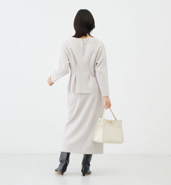 NOLLEY'S sophi「《セットアップ対応》《吸湿発熱》ウォッシャブルウーレットウエストタックプルオーバー」|Tシャツ・カットソー|