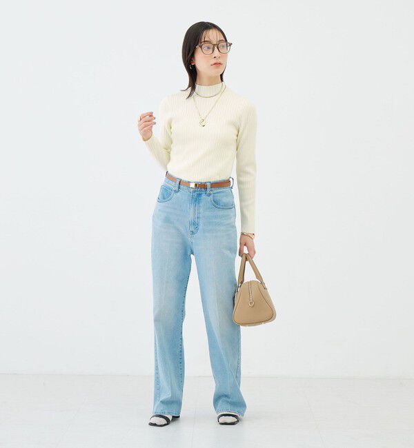NOLLEY'S sophi「《手洗い可能》ワイドリブハイネックプルオーバー」|ニット・セーター|