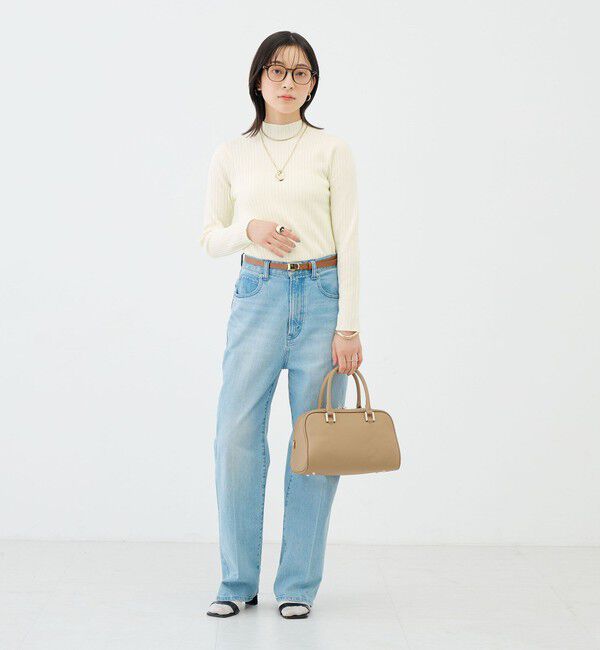NOLLEY'S sophi「《手洗い可能》ワイドリブハイネックプルオーバー」|ニット・セーター|