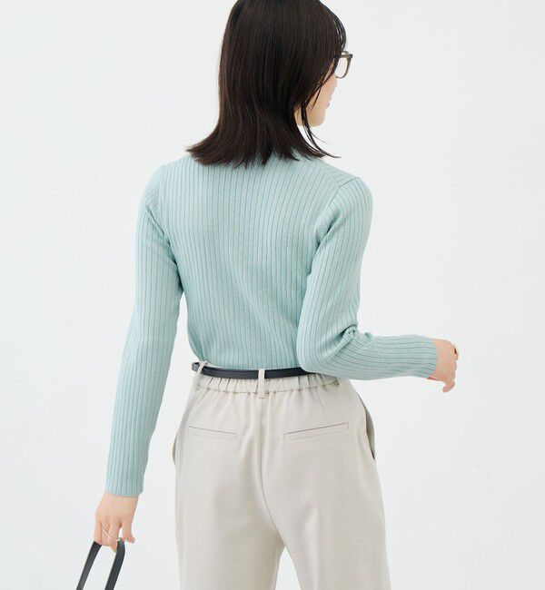 NOLLEY'S sophi「《手洗い可能》ワイドリブハイネックプルオーバー」|ニット・セーター|