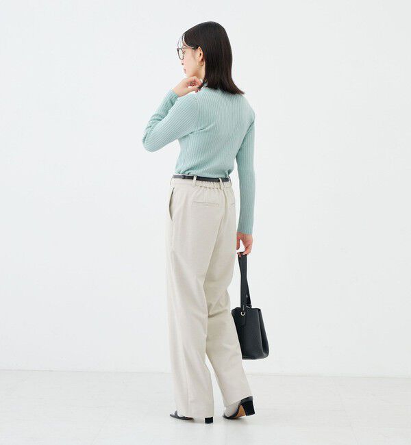 NOLLEY'S sophi「《手洗い可能》ワイドリブハイネックプルオーバー」|ニット・セーター|