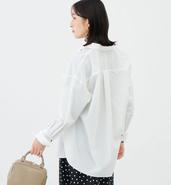 NOLLEY'S sophi「ウォッシャブルTCブロードオーバーシャツ」|シャツ・ブラウス|
