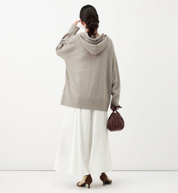 NOLLEY'S「《UVカット、速乾性、接触冷感》ウォッシャブルヴィンテージタフタマチ入りマキシスカート」|フレア|