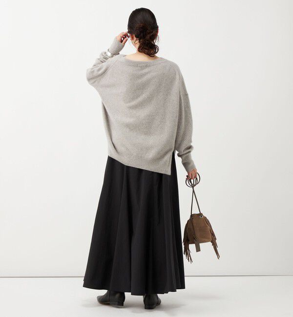 NOLLEY'S「《UVカット、速乾性、接触冷感》ウォッシャブルヴィンテージタフタマチ入りマキシスカート」|フレア|