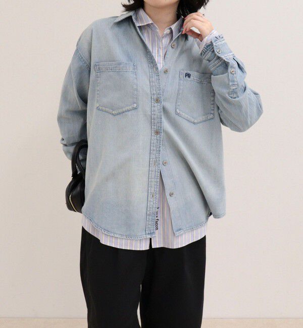 fredy emue「BASIC FRデニムシャツ」|シャツ・ブラウス|サックス
