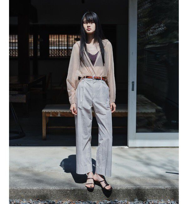 SALON adam et rope'「エンザイムコットンスラックス / FABRICA」|スラックス|