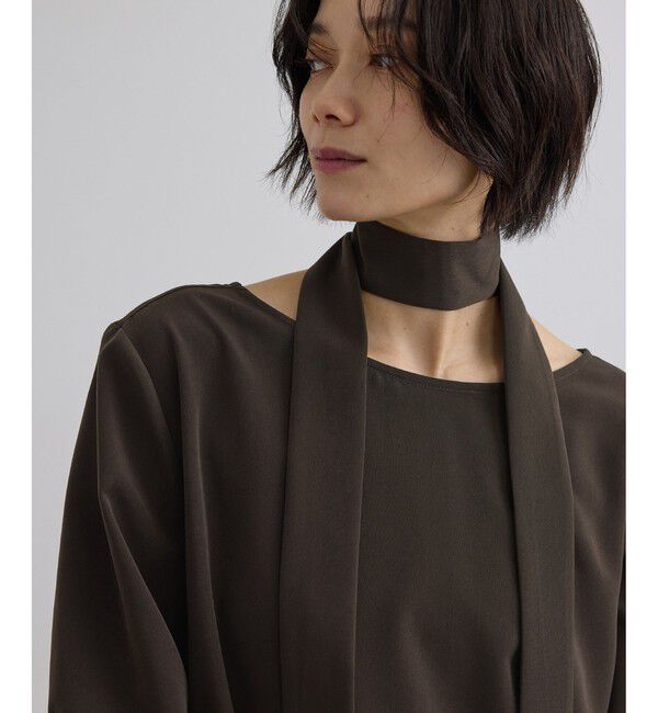 SALON adam et rope'「【WEB限定】マットサテン2WAYプルオーバー / イージーケア・セットアップ対応」|シャツ・ブラウス|